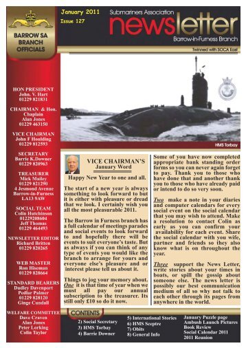 January 11 - Barrow Submariners Association