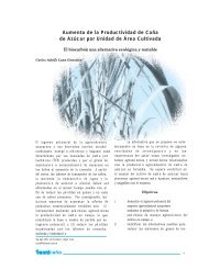Aumento de la Productividad de Caña de Azúcar por ... - Tecnicaña