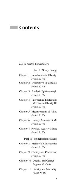 Obesity Epidemiology