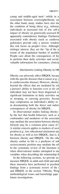 Obesity Epidemiology