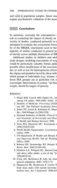 Obesity Epidemiology