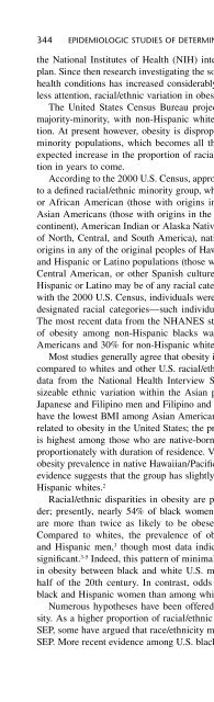 Obesity Epidemiology