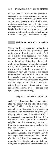 Obesity Epidemiology