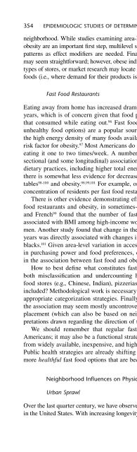 Obesity Epidemiology