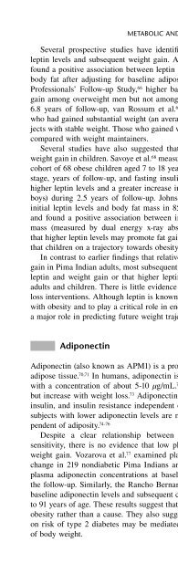 Obesity Epidemiology