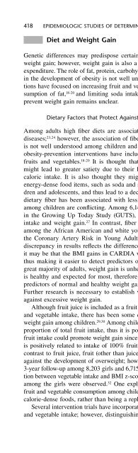 Obesity Epidemiology