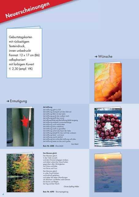 Vorschau Karten Herbst 2013 - Verlag am Eschbach