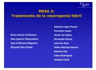 MESA 3: Tratamiento de la neutropenia febril