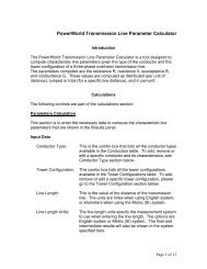 PowerWorld Transmission Line Parameter Calculator