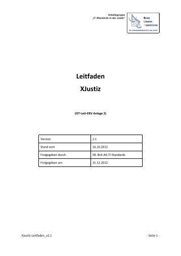 Leitfaden XJustiz (pdf, 664 KB)