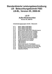 Beleuchtungstechnik FEEI LB-BL, Version 05, 2008-04