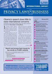 PL&B International - Privacy Laws & Business