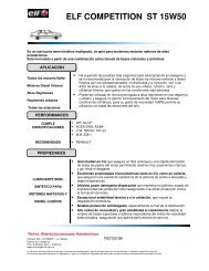 ELF COMPETITION ST 15W50 - Distribuidor de Autopartes Zona Norte