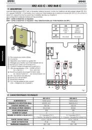 b + XR2 433 C - XR2 868 C - Faac