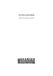 Studia GdaÅ„skie Tom XXVIII