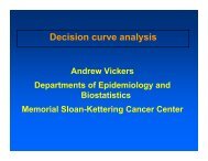 Decision curve analysis