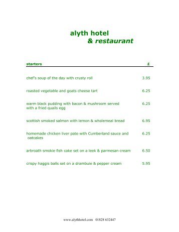 alyth hotel & restaurant - The Alyth Hotel