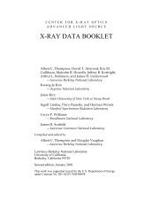 Preface in PDF format - X-Ray Data Booklet - Lawrence Berkeley ...