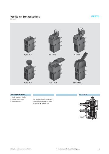 Ventile mit Steckanschluss - Festo