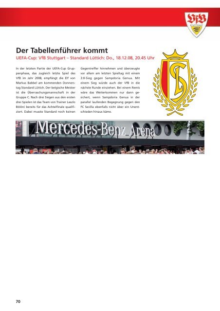 Die offizielle Stadionzeitung des VfB Stuttgart 1893 e.V. • Spielzeit ...