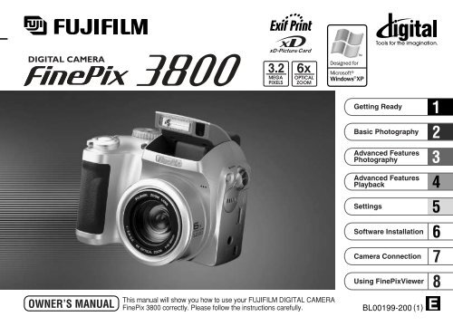 FinePix 3800 Owner's Manual - Fujifilm Canada