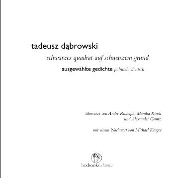 tadeusz dąbrowski - Luxbooks