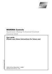 Quatronic dialog 4-channel Central Control Unit - Warema