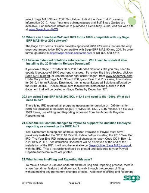 2010 Year End FAQs - Giving Tree Consulting