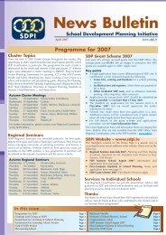 SDPI News Bulletin - April 2007 - School Development Planning ...