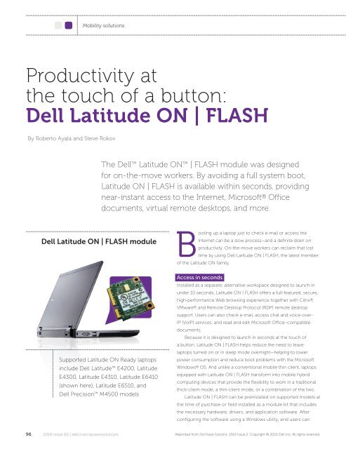 Download Entire 2010 Issue 2 - Dell