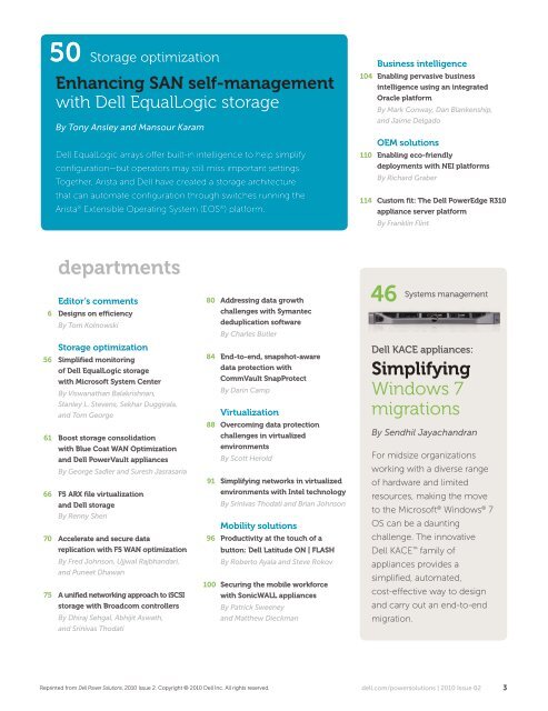 Download Entire 2010 Issue 2 - Dell