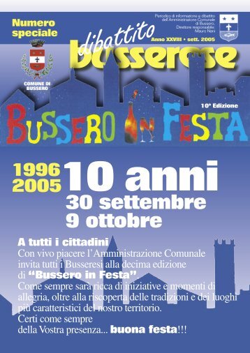 settembre 2005 - Comune di Bussero