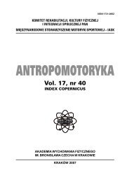 full text - Akademia Wychowania Fizycznego w Krakowie