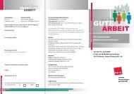 Flyer (PDF) - Gute Arbeit - ver.di Tagung - ver.di Gute Arbeit