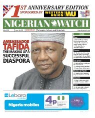 May 2013 Publication - Nigerian Watch