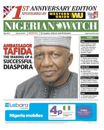 May 2013 Publication - Nigerian Watch