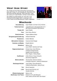 West Side Story Informationen - Albert-Schweitzer-Gymnasium ...