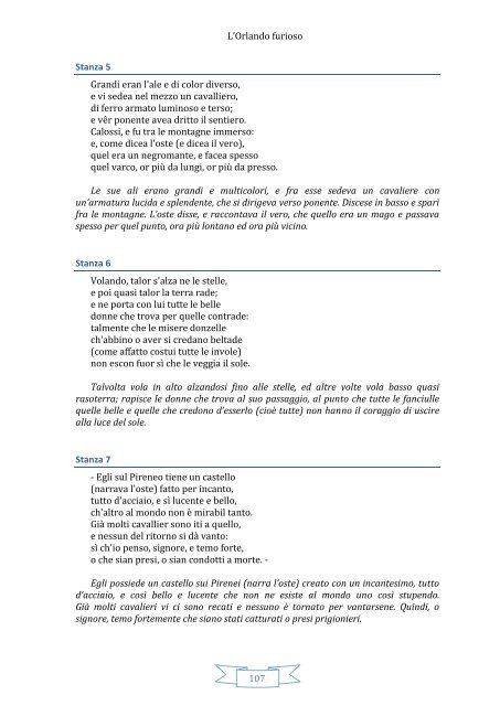 L'Orlando furioso Di Ludovico Ariosto - matematica fisica ... e altro