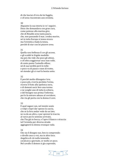 L'Orlando furioso Di Ludovico Ariosto - matematica fisica ... e altro