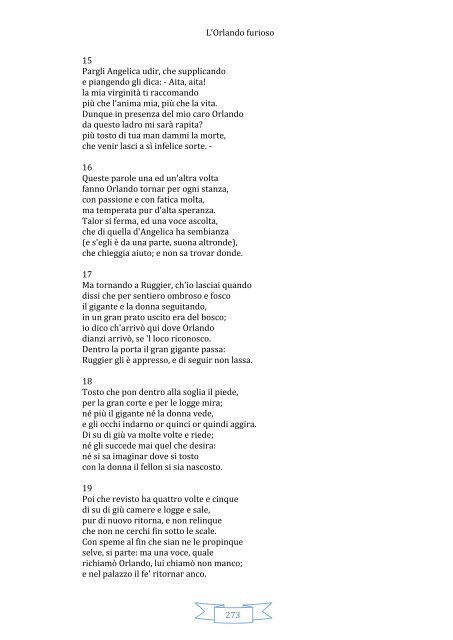 L'Orlando furioso Di Ludovico Ariosto - matematica fisica ... e altro