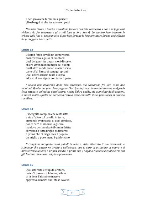 L'Orlando furioso Di Ludovico Ariosto - matematica fisica ... e altro