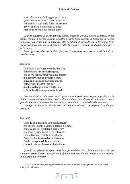 L'Orlando furioso Di Ludovico Ariosto - matematica fisica ... e altro