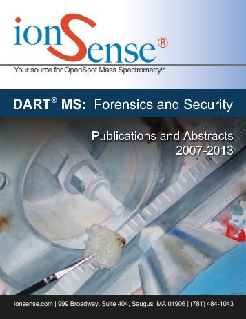 Download the new DART Forensics Book of Abstracts - IonSense