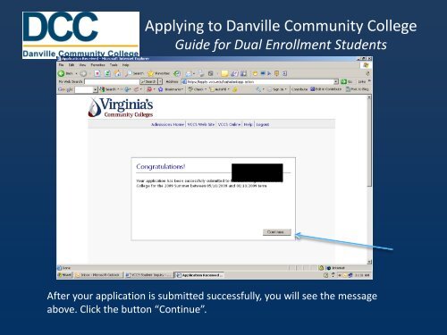 Guide for Dual Enrollment Students - Danville Community College