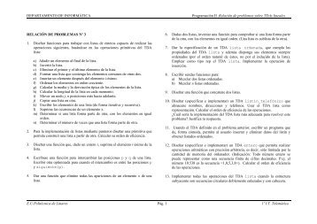 8. Escribir Sendas Funciones Para - Departamento de InformÃ¡tica