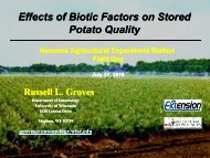 Effects of biotic factors on stored potato quality - 2010 UWEX ...
