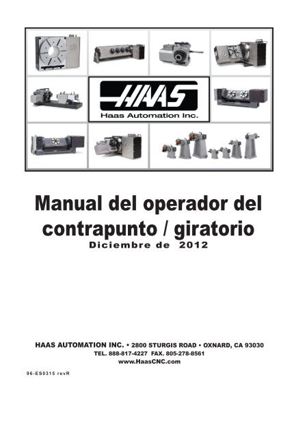 Manual del operador del contrapunto / giratorio - Haas Automation ...