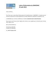 Lettre d'information du SMACMAC 24 aoÃƒÂ»t 2012 - CSMF