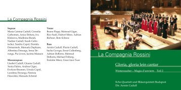 Weitere Infos - La Compagnia Rossini