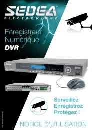 Notice pour Enregistreurs numÃ©riques DVR SEDEA